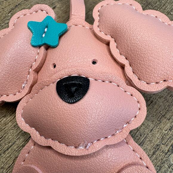 Pink Dog Bag Charm Poodle Yorkie Small Dog Miniature Dog Purse Charm Dog Gift - Picture 3 of 8